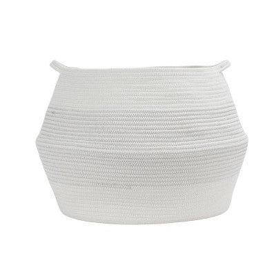 HLD Global XXL Coiled Rope Belly Basket Cream