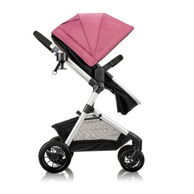 Evenflo Pivot Modular Travel System with LiteMax Infant Car Seat with Anti-Rebound Bar - Dusty Rose (LOCAL PICKUP ONLY)