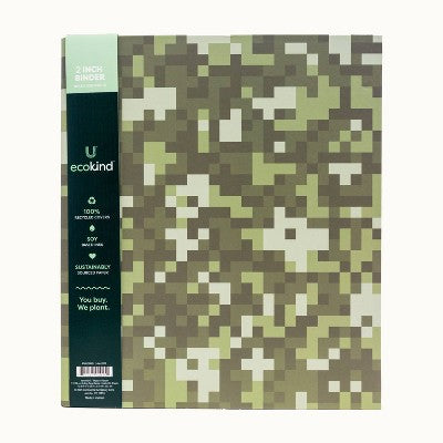 Ecokind 1" Fashion Ring Binder Camo