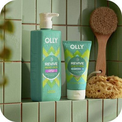 OLLY Revive Mood and Skin Vitamin-Infused Mini Body Wash - Travel Size - Neroli Dew - 3 fl oz: Paraben-Free, Sulfate-Free, Gel Form