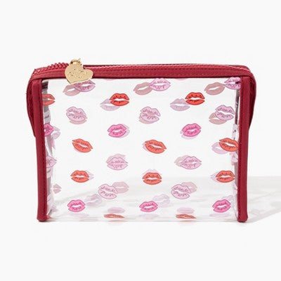 Frasier Sterling Cosmetic Bag - Lips: Vinyl Material, Zipper Closure