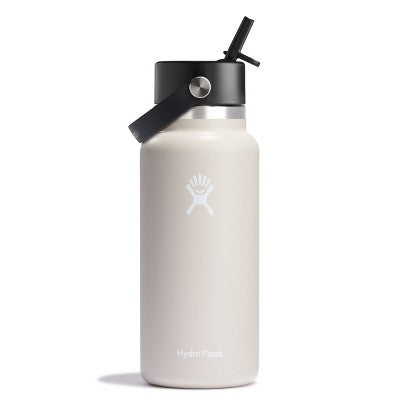 Hydro Flask 32oz Wide Mouth Flex Straw Bottle - Oat
