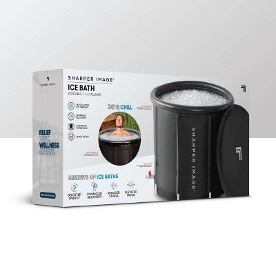 Sharper Image Portable Ice Bath 31.5"x29.5" Oval Plunge Pool: PVC Frame & Liner (LOCAL PICKUP ONLY)