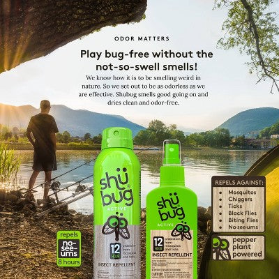 Shubug Active Insect Repellent Pump Personal Bug Spray 4oz