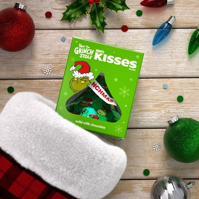 Hershey's KISSES Christmas Grinch Solid Milk Chocolate Candy - 1.45oz