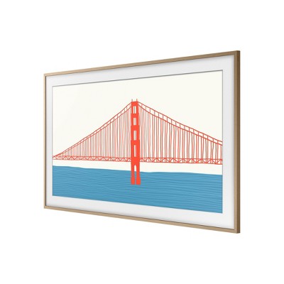 Samsung 65" The Frame Customizable Bezel - Modern Teak: Light Brown Home Accessory (LOCAL PICKUP ONLY)