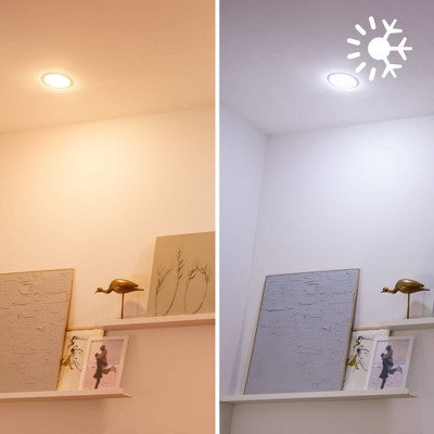 Philips Smart Wi-Fi 85W 6'' Recessed Downlight 1P: E26 Base, Smart Color and Tunable White, Voice Control, Dimmable