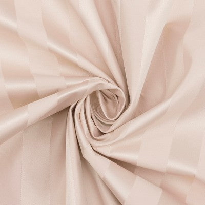 2pc 37"x63" Sun Zero Dimani Satin Striped 100% Blackout Rod Pocket Curtain Panel Pair Blush: Energy Efficient, Noise Reduction