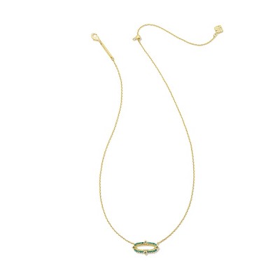 Kendra Scott Kadyn Pendant Necklace - Green Mix