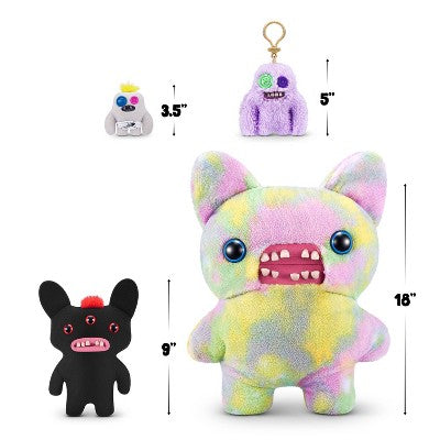 Fuggler 9" Hairy Fuggs Reeko Mohawk Black Stuffed Animal