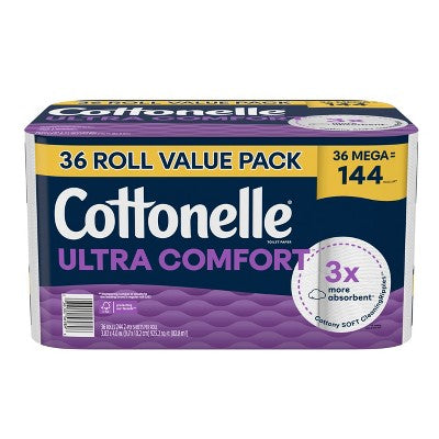 Cottonelle Ultra Comfort Toilet Paper - 36 Mega Rolls