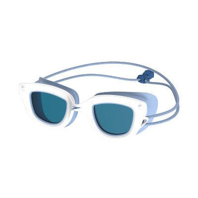 Speedo Kids' Sunny Vibes Swim Goggles - White/Blue: Ages 3-6, TPR Material