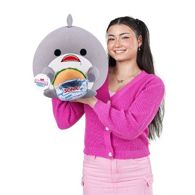 Snackles 14" Shark and Sonic Stuffed Animal