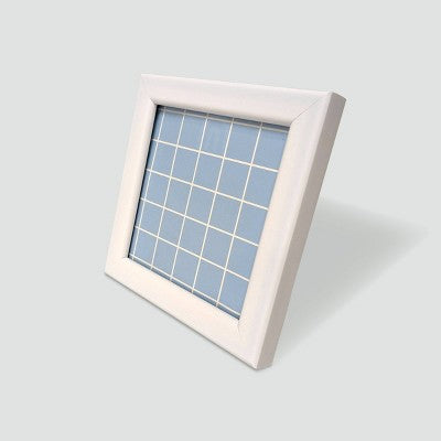 Harbortown 3pk 4"x4" Soft Linear Profile Mini Picture Frames Matte White