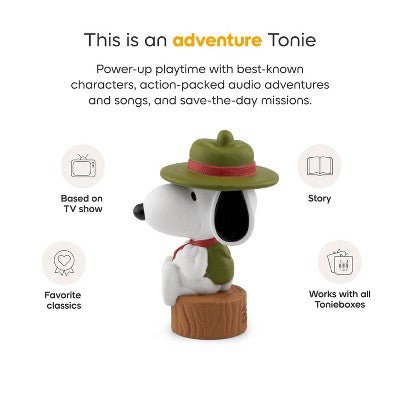 tonies Camp Snoopy (Peanuts) Tonie Figurine *ADD 3 TO YOUR CART & 1 IS FREE!*