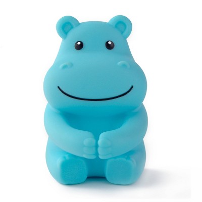 Animal Shaped Toothbrush Holder Hippo Blue - Bullseye's Playground