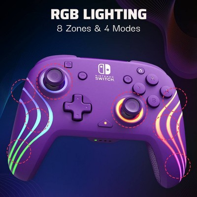 Afterglow Wave Wireless Motion Plus Nintendo Switch Controller Purple