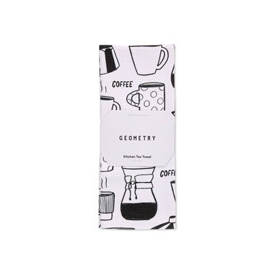 Geometry Kitchen Tea Towel Brewed