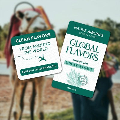 Native Limited Edition Aluminum-Free and Residue-Free Global Flavors Deodorant - Moroccan Mountain Sage - 2.65 fl oz