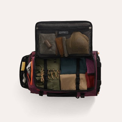 Bagsmart Blast 43L Roller Travel Backpack - Red Currant