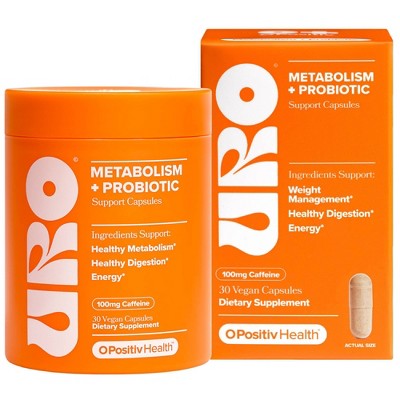 O Positiv URO Metabolism + Probiotic Capsules - 30ct