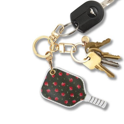 Sonix AirTag Keychain - Pickleball Raspberry: Polyurethane Holder for Electronics