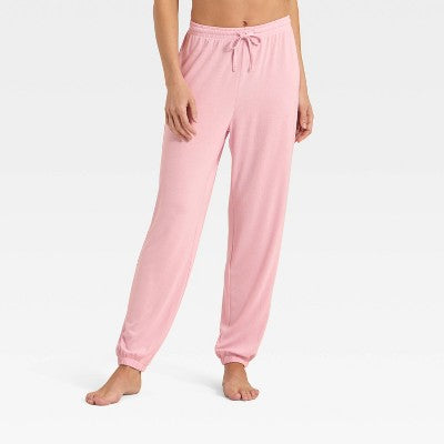 Women's Jersey Jogger Pajama Pants - Auden Light Pink XXL