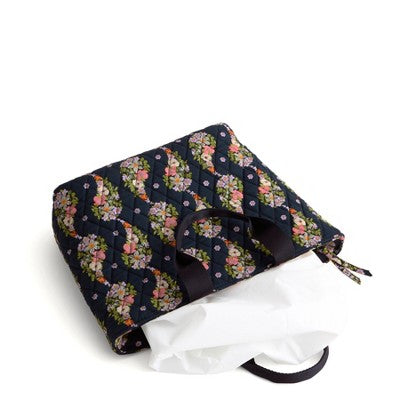 Vera Bradley Women's Outlet Cotton Essential Lunch Tote Bag Paisley Rain