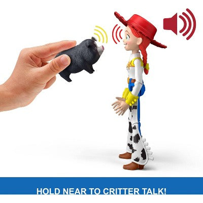 Disney and Pixar Toy Story 5 Critter Talk Jessie, 12" Action Figure Toy & JD Pig, 35 Sounds
