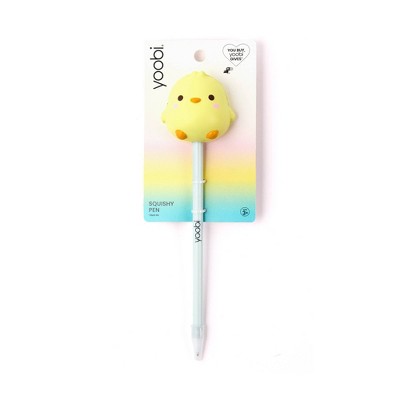 Yoobi Novelty Ballpoint Pen Squishy Topper Yellow Chick