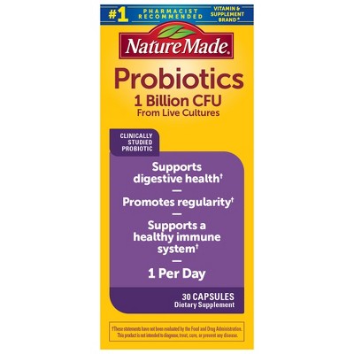 Nature Made 1B CFU Probiotic Capsules - 30ct