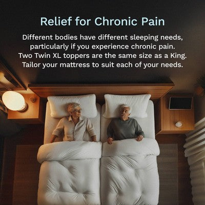 Mattress Topper - 3 Inch - Breathable Memory Foam - Select High Density by Viscosoft Twin XL (LOCAL PICKUP ONLY)