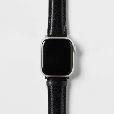 Apple Watch Faux Leather Band 38/40/41mm - heyday Black