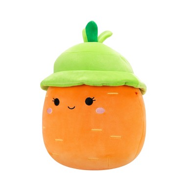 Medium Plush (12" Squishmallows) (Caroleena - Orange Carrot with Green Bucket Hat)
