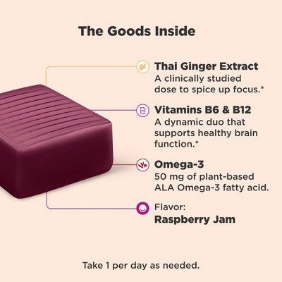 OLLY Brainy Chews - Focused Thinker - 20ct