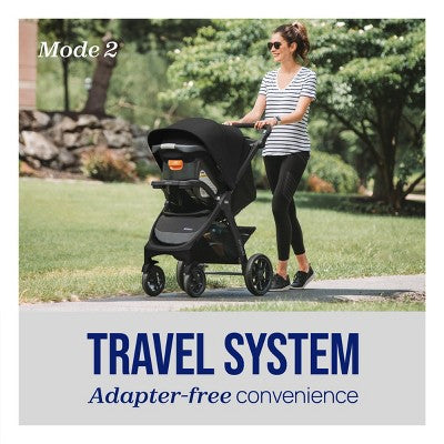 Chicco Bravo 3-in-1 Quick-Fold Trio Travel System - Ombra: 48.3 lbs, 35.2 Inches Depth, 42.7 Inches Height (LOCAL PICKUP ONLY)