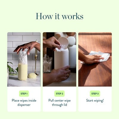Biom Plant Based Refillable All Purpose Wipes - Fragrance Free - 60ct