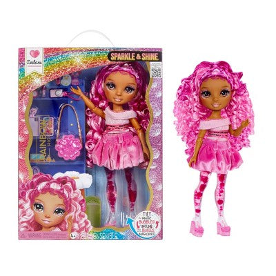Rainbow High Sparkle and Shine Leilani with Magic Bubbles in Legs, Pink Hair 11" Fashion Doll