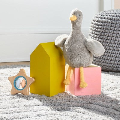 Wooden Baby Rattle - Star - Cloud Island: Fine Motor Skills Learning Toy, Beechwood Material