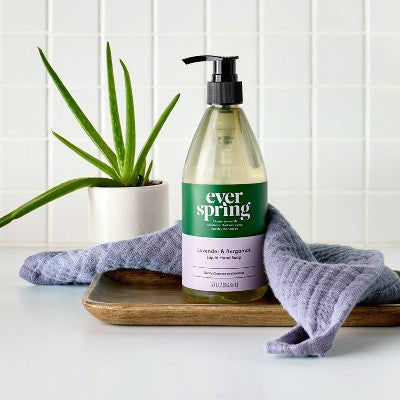 Liquid Hand Soap - Lavender & Bergamot - 12 fl oz - Everspring