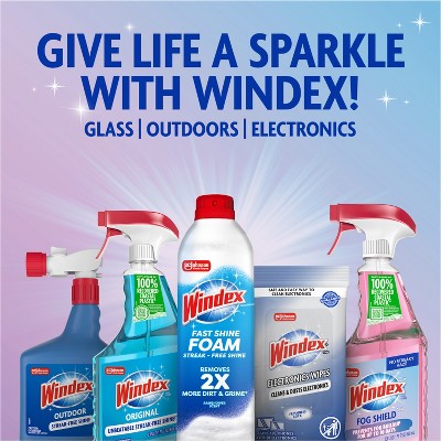 Windex Fog Shield - Anti Fog Spray and Glass Cleaner - 23 fl oz: Ammonia-Free, Liquid Form, Windows and Mirrors, Lily of the Valley Scent