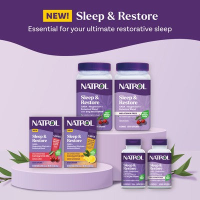 Natrol Non-Melatonin Sleep & Restore Powders - Lemon Chamomile - 10ct