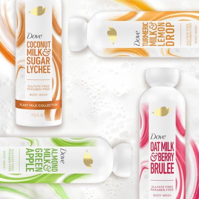 Dove Beauty Plant Milk Cleansing Body Wash - Almond Milk & Green Apple - 17.5 fl oz