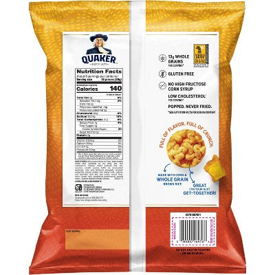 Quaker Cheddar Gluten Free Popped Rice Crisps - 6.06oz