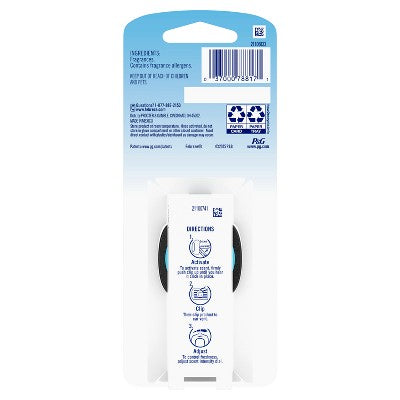 Febreze Car Auto Old Spice: Phthalate-Free Car Vent Clip Freshener, Adjustable Scent, Disposable, 40-Day Duration