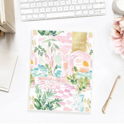 Day Designer 8.5"x11" 2026-2027 Planner Capri Clear Monthly Stapled
