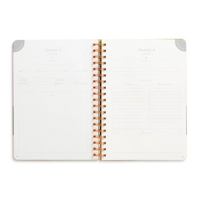 Papier 150pg Guided Notebook 9.84"x7.48" Travel Journal The Sunset