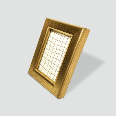 Harbortown 4pk 2"x3" Soft Linear Profile Mini Picture Frames Brass