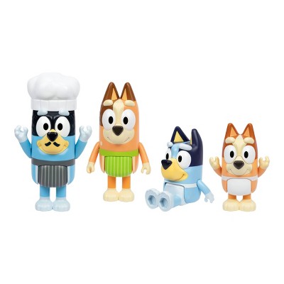 Bluey Let's Play Chef Chat Mates Figure Dinner Time Heeler: Interactive Toy with Bluey & Bingo Characters
