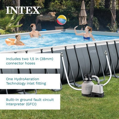 Intex 26675EG 2100 GPH Krystal Clear Pool Saltwater System and Sand Filter Pump (LOCAL PICKUP ONLY)